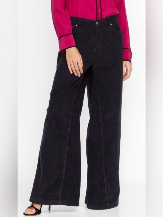 Johnny Was Pants - NWT Johnny Was SUKI Wide Leg High Rise Corduroy Jeans Pants - Black - Sz 31